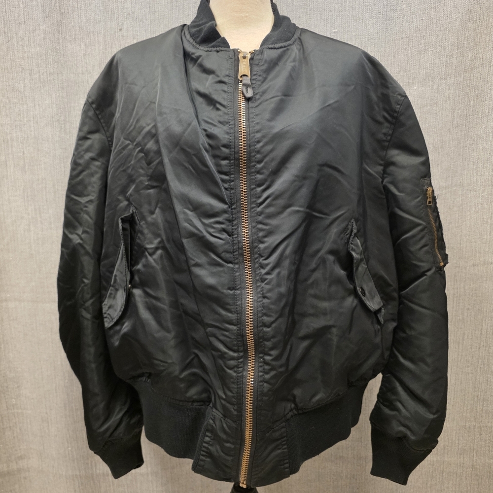 Vintage Alpha Industries MA-1 Reversible Flyers Man Intermediate Bomber Jacket